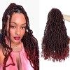 Beyond Beauty,Nu Faux Locs Crochet Hair Pré-bouclés Déesse Locs Soft Dreadlocks Extensions de cheveux synthétiques 6 Packs/Lo