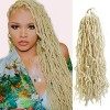 Beyond Beauty,Nu Faux Locs Crochet Hair Pré-bouclés Déesse Locs Soft Dreadlocks Extensions de cheveux synthétiques 6 Packs/Lo