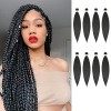 REMY HAIR FASHION 8pcs/pack Pré étiré Tissage Synthétique Ombre Naturelle Ez Braids,ajout De Cheveux Tressés,meches Pour Tres