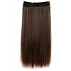 CAISHA by PRETTYSHOP 70cm Clip in Extenisons Extensions De Cheveux Postiche Raide Noir C51a