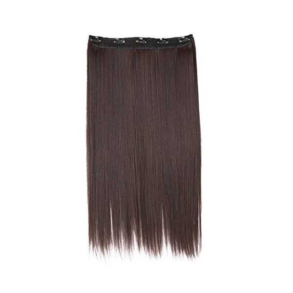 CAISHA by PRETTYSHOP 70cm Clip in Extenisons Extensions De Cheveux Postiche Raide Noir C51a