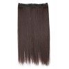 CAISHA by PRETTYSHOP 70cm Clip in Extenisons Extensions De Cheveux Postiche Raide Noir C51a