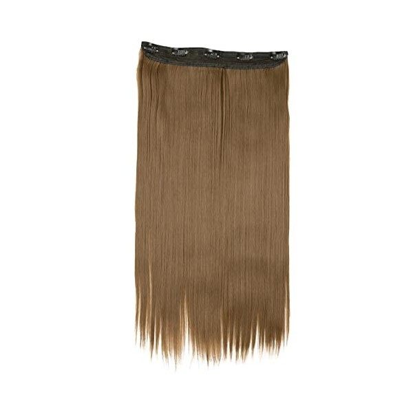 CAISHA by PRETTYSHOP 70cm Clip in Extenisons Extensions De Cheveux Postiche Raide Noir C51a