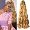 French Curly Braiding Hair for Box Braids 8 Packs 75G/Pack deep Wave Crochet Braids Spanish Curly Synthetic Spiral Silky Brai