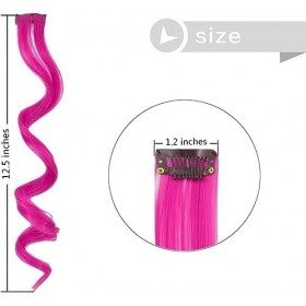 Dreamlover Extensions de Cheveux Clip, Mèches de Cheveux Colorés 24 Pièces