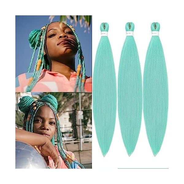 Easy Braid Pre Stretched Pink Braiding Hair 32 Inch 6Packs Natural Hair Kanekalon Braiding Hair Yaki Texture Free Hot Water S