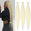 Easy Braid Pre Stretched Pink Braiding Hair 32 Inch 6Packs Natural Hair Kanekalon Braiding Hair Yaki Texture Free Hot Water S