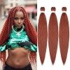 Easy Braid Pre Stretched Pink Braiding Hair 32 Inch 6Packs Natural Hair Kanekalon Braiding Hair Yaki Texture Free Hot Water S