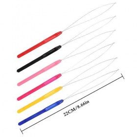 Falllea Lot de 14 micro anneaux pour extensions de cheveux en silicone