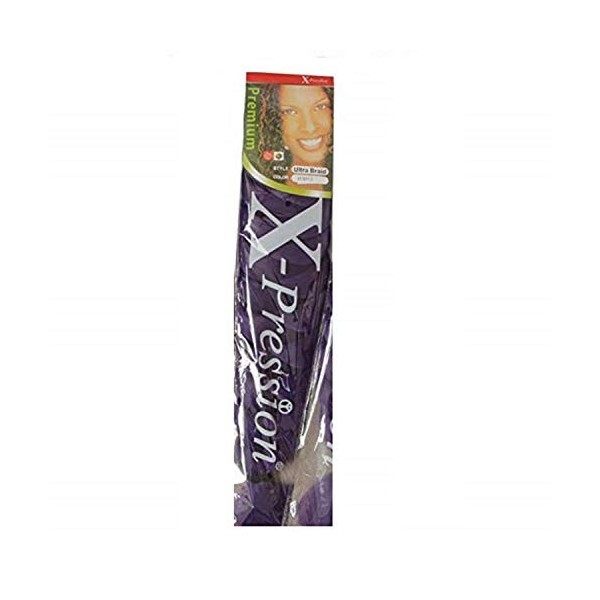 Premium X-Pression Ultra Braid 82 Synthetic Braiding Hair Expression Xpression purple by Expression