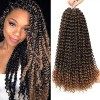 Passion Twists Hair 24 pouces 7 packs Vague Eau Crochet Tresses, Passion Twist Crochet Cheveux, Passion Twist Tressage Cheveu