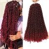 Passion Twists Hair 24 pouces 7 packs Vague Eau Crochet Tresses, Passion Twist Crochet Cheveux, Passion Twist Tressage Cheveu