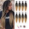 Pre Stretched Braiding Cheveux Rajout Cheveux Tresses Soft Easy Braids Meches Pour Tresses 30 Pouces 6 Paquets/Lot Meches Tre