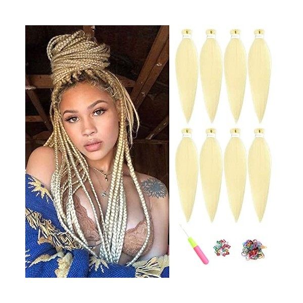 Pre Stretched Braiding Cheveux Rajout Cheveux Tresses Soft Easy Braids Meches Pour Tresses 30 Pouces 6 Paquets/Lot Meches Tre