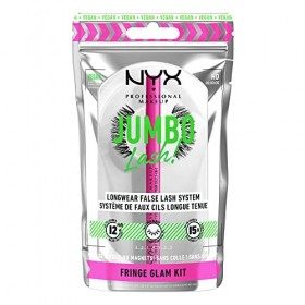 NYX Professional Makeup Système de Faux-Cils, Longue Tenue 12h, Bandes Invisibles, Réutilisables jusquà 15x & Rouge à Lèvres