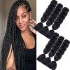 Shangxiu 6 Stücke Jumbo Braids Kunsthaar Haar, Kanekalon Synthetic Braiding Hair Extensions 6pcs / lot 24inch Jumbo Braiding 