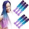 Shangxiu 6 Stücke Jumbo Braids Kunsthaar Haar, Kanekalon Synthetic Braiding Hair Extensions 6pcs / lot 24inch Jumbo Braiding 