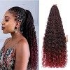 WoWCFyyds 8 Packs Crochet Braids Meches 14 pouces Goddess Box Tresses Crochet Cheveux Bouclés Extrémités 3X Synthétique Tress