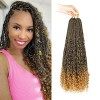 WoWCFyyds 8 Packs Crochet Braids Meches 14 pouces Goddess Box Tresses Crochet Cheveux Bouclés Extrémités 3X Synthétique Tress