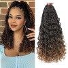 WoWCFyyds 8 Packs Crochet Braids Meches 14 pouces Goddess Box Tresses Crochet Cheveux Bouclés Extrémités 3X Synthétique Tress