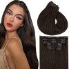 Vivien 60 Long Extension Cheveux Naturel a Chaud Naturel Extension Keratine Pre Bonded 2 Brun Plus Foncé Lisse Hair Extensio