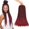 8 Packs 18"Twist Sénégalais Crochet Cheveux Petites Tresses Au Crochet Pré Boucle Mini Havana Mambo Twist Crotchet Cheveux Sy