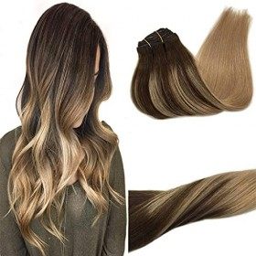 GOO GOO Extensions de cheveux, 7pcs 120g 35cm Clip Extensions de cheveux humains, Noir Naturel Extensions de cheveux naturels