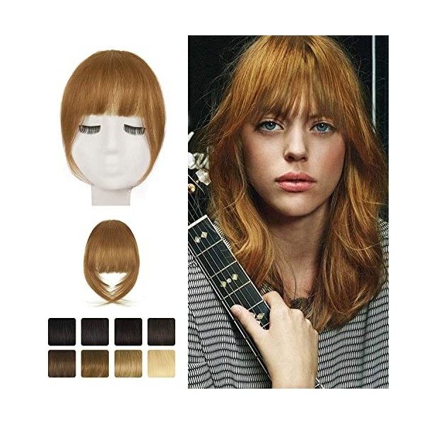 Frange a clip, BARSDAR 100% extensions de cheveux humains Clip en French Bangs Neat Bangs with Temples frange a clip cheveux 