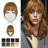 Frange a clip, BARSDAR 100% extensions de cheveux humains Clip en French Bangs Neat Bangs with Temples frange a clip cheveux 