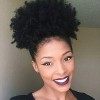 Xtrend Afro Ponytail African Short Kinky Curly Puff Drawstring Ponytail Brown Dark Synthetic Kanekalon Fiber Puff Ponytail Wr