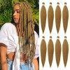 Beyond Beauty Cheveux de tressage pré-étirés EZ Braid,8 paquets-26 pouces EZ Braid Professional Hair Yaki Texture Extensions 