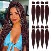 Beyond Beauty Cheveux de tressage pré-étirés EZ Braid,8 paquets-26 pouces EZ Braid Professional Hair Yaki Texture Extensions 