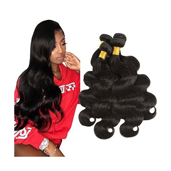 Huarisi Yaki Human Hair 3 Bundles 22 24 26 inches Natural Color Long Kinky Straight Human Hair Weaves Double Weft Brazilian Y