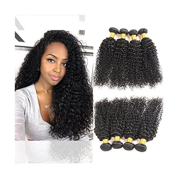 Huarisi Yaki Human Hair 3 Bundles 22 24 26 inches Natural Color Long Kinky Straight Human Hair Weaves Double Weft Brazilian Y