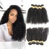 Huarisi Yaki Human Hair 3 Bundles 22 24 26 inches Natural Color Long Kinky Straight Human Hair Weaves Double Weft Brazilian Y