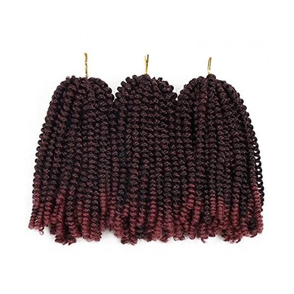 Beyond Beauty 3Packs Cheveux torsadés au printemps, extensions de cheveux au crochet au printemps Couleur dombre pour la bra