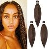 65cm Cybelleza Pré-étirées Tressage de Cheveux tressés Pre Stretched Braiding Hair EZ Easy Braids Meches Yaki Texture Synthét