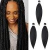 65cm Cybelleza Pré-étirées Tressage de Cheveux tressés Pre Stretched Braiding Hair EZ Easy Braids Meches Yaki Texture Synthét