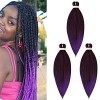 65cm Cybelleza Pré-étirées Tressage de Cheveux tressés Pre Stretched Braiding Hair EZ Easy Braids Meches Yaki Texture Synthét