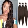 3Packs / Lot Easy Braiding Extension des Cheveux 26" Professionnel Pré-étiré Tressage Cheveux Démangeaisons Sans Fibre Synthé