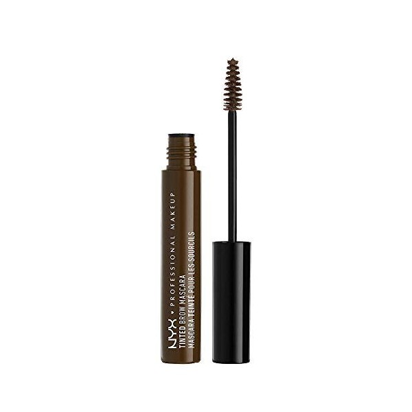 NYX Professional Makeup Mascara à Sourcils Tinted Brow, Hautement Pigmenté, Formule Gel Crémeuse pour Teinter et Structurer, 