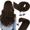 Easyouth Tissage Naturel Cheveux Humains Extension Cheveux Tissage Ombre Darker Brown to Light Brown and Medium Blonde Extens