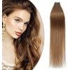 Extension Adhesive Naturel Cheveux Bande Adhésive Ruban Adhésif 20pcs - Rajout Extensions Cheveux Humains Naturels 18/613 B