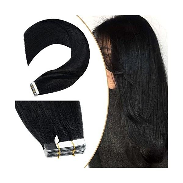 Extension Adhesive Naturel Cheveux Bande Adhésive Ruban Adhésif 20pcs - Rajout Extensions Cheveux Humains Naturels 18/613 B