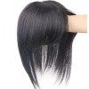 Human Hair Top Piece Remplacement Topper Bangs Extensions de cheveux pour les femmes couvrant les cheveux minces CHEVEUR CHEU