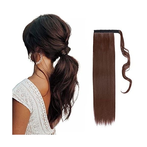 Longue Wrap Around Ponytail Postiche Extension a Clip Cheveux Naturel Queue de Cheval Pour les Femmes Pour un Usage Quotidien