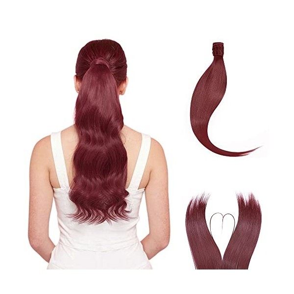 Longue Wrap Around Ponytail Postiche Extension a Clip Cheveux Naturel Queue de Cheval Pour les Femmes Pour un Usage Quotidien