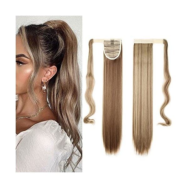 Longue Wrap Around Ponytail Postiche Extension a Clip Cheveux Naturel Queue de Cheval Pour les Femmes Pour un Usage Quotidien