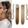 Longue Wrap Around Ponytail Postiche Extension a Clip Cheveux Naturel Queue de Cheval Pour les Femmes Pour un Usage Quotidien