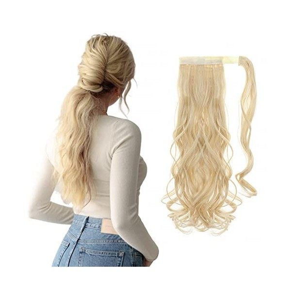 Longue Wrap Around Ponytail Postiche Extension a Clip Cheveux Naturel Queue de Cheval Pour les Femmes Pour un Usage Quotidien